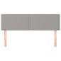 vidaXL Cabeceros 2 unidades tela gris claro 72x5x78/88 cm vidaXL Cabeceros 2 unidades tela gris claro 72x5x78/88 cm