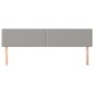 vidaXL Cabeceros 2 unidades de tela gris claro 90x5x78/88 cm vidaXL Cabeceros 2 unidades de tela gris claro 90x5x78/88 cm