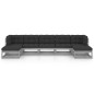 vidaXL Set de muebles de jardín 7 pzas con cojines madera pino gris vidaXL Set de muebles de jardín 7 pzas con cojines madera pino gris