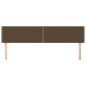 vidaXL Cabeceros 2 unidades de tela marrón oscuro 100x5x78/88 cm vidaXL Cabeceros 2 unidades de tela marrón oscuro 100x5x78/88 cm