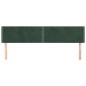 vidaXL Cabeceros 2 unidades de terciopelo verde oscuro 100x5x78/88 cm