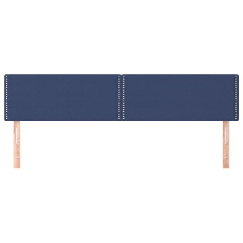 vidaXL Cabeceros 2 unidades de tela azul 90x5x78/88 cm vidaXL Cabeceros 2 unidades de tela azul 90x5x78/88 cm