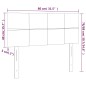 vidaXL Cabecero de tela gris taupe 80x5x78/88 cm vidaXL Cabecero de tela gris taupe 80x5x78/88 cm