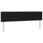 vidaXL Cabeceros 2 unidades de tela negro 80x5x78/88 cm vidaXL Cabeceros 2 unidades de tela negro 80x5x78/88 cm
