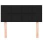 vidaXL Cabecero de tela negro 100x5x78/88 cm vidaXL Cabecero de tela negro 100x5x78/88 cm