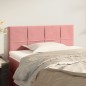vidaXL Cabecero de terciopelo rosa 80x5x78/88 cm