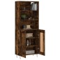 vidaXL Aparador alto madera contrachapada roble ahumado 69,5x34x180 cm vidaXL Aparador alto madera contrachapada roble ahumado 69,5x34x180 cm