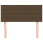 vidaXL Cabecero de tela marrón oscuro 90x5x78/88 cm vidaXL Cabecero de tela marrón oscuro 90x5x78/88 cm