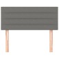 vidaXL Cabecero de tela gris oscuro 100x5x78/88 cm
