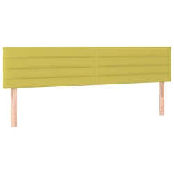 vidaXL Cabeceros 2 unidades de tela verde 80x5x78/88 cm
