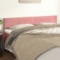 vidaXL Cabeceros 2 unidades de terciopelo rosa 100x5x78/88 cm vidaXL Cabeceros 2 unidades de terciopelo rosa 100x5x78/88 cm