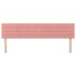 vidaXL Cabeceros 2 unidades de terciopelo rosa 100x5x78/88 cm vidaXL Cabeceros 2 unidades de terciopelo rosa 100x5x78/88 cm