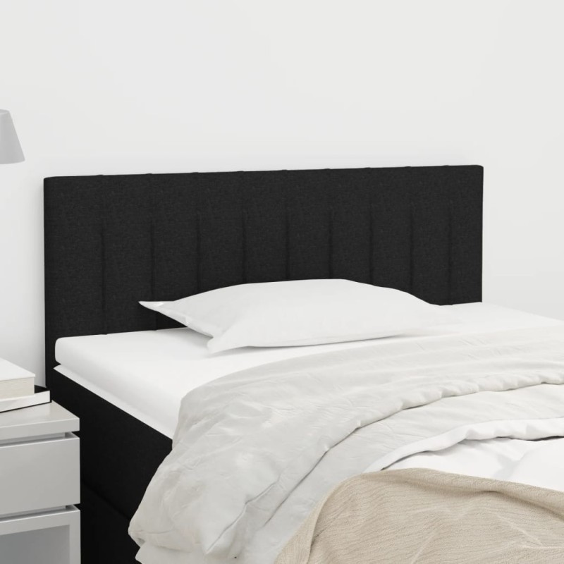 vidaXL Cabecero de tela negro 80x5x78/88 cm vidaXL Cabecero de tela negro 80x5x78/88 cm