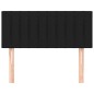 vidaXL Cabecero de tela negro 80x5x78/88 cm vidaXL Cabecero de tela negro 80x5x78/88 cm