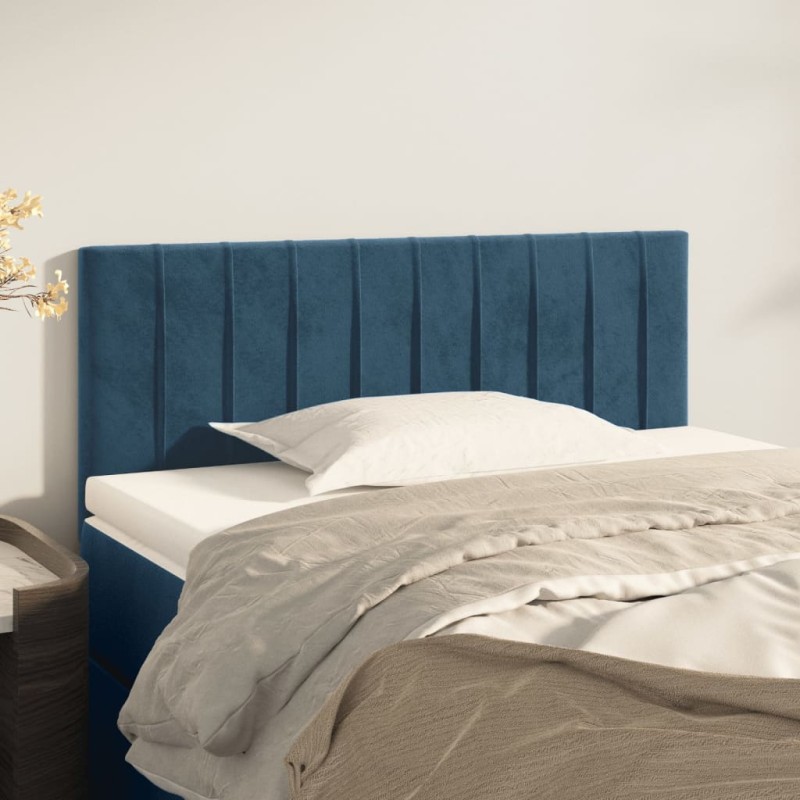 vidaXL Cabecero de terciopelo azul 100x5x78/88 cm vidaXL Cabecero de terciopelo azul 100x5x78/88 cm