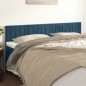 vidaXL Cabeceros 2 unidades de terciopelo azul oscuro 80x5x78/88 cm vidaXL Cabeceros 2 unidades de terciopelo azul oscuro 80x5x78/88 cm