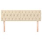 vidaXL Cabeceros 2 unidades tela color crema 72x7x78/88 cm vidaXL Cabeceros 2 unidades tela color crema 72x7x78/88 cm