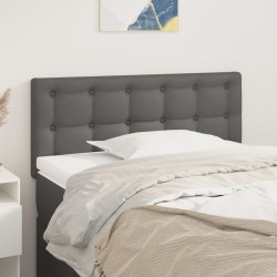 vidaXL Cabecero de cuero sintético gris 80x5x78/88 cm