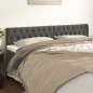 vidaXL Cabeceros 2 unidades de terciopelo gris oscuro 100x7x78/88 cm vidaXL Cabeceros 2 unidades de terciopelo gris oscuro 100x7x78/88 cm