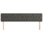 vidaXL Cabeceros 2 unidades de terciopelo gris oscuro 100x7x78/88 cm vidaXL Cabeceros 2 unidades de terciopelo gris oscuro 100x7x78/88 cm