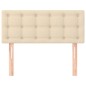 vidaXL Cabecero de tela color crema 80x5x78/88 cm