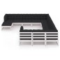 vidaXL Set de muebles de jardín 12 pzas con cojines madera pino blanco vidaXL Set de muebles de jardín 12 pzas con cojines madera pino blanco