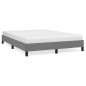 vidaXL Estructura de cama de tela gris oscuro 140x190 cm