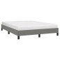 vidaXL Estructura de cama de tela gris oscuro 140x190 cm