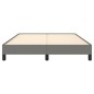 vidaXL Estructura de cama de tela gris oscuro 140x190 cm