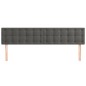 vidaXL Cabeceros 2 unidades de terciopelo gris oscuro 100x5x78/88 cm vidaXL Cabeceros 2 unidades de terciopelo gris oscuro 100x5x78/88 cm