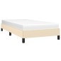 vidaXL Estructura de cama de tela color crema 80x200 cm vidaXL Estructura de cama de tela color crema 80x200 cm