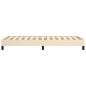 vidaXL Estructura de cama de tela color crema 80x200 cm vidaXL Estructura de cama de tela color crema 80x200 cm