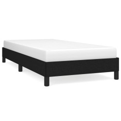 vidaXL Estructura de cama de tela negro 90x190 cm