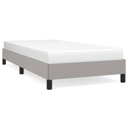 vidaXL Estructura de cama de tela gris claro 100x200 cm