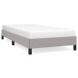 vidaXL Estructura de cama de tela gris claro 100x200 cm