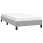vidaXL Estructura de cama de tela gris claro 100x200 cm