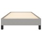 vidaXL Estructura de cama de tela gris claro 100x200 cm