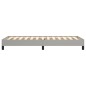 vidaXL Estructura de cama de tela gris claro 100x200 cm