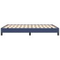 vidaXL Estructura de cama de tela azul 140x190 cm vidaXL Estructura de cama de tela azul 140x190 cm
