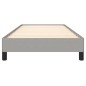 vidaXL Estructura de cama de tela gris claro 90x190 cm