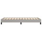 vidaXL Estructura de cama de tela gris claro 90x190 cm