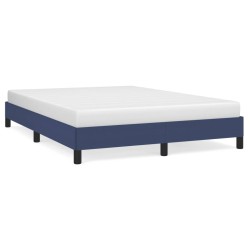 vidaXL Estructura de cama de tela gris taupe azul 140x200 cm