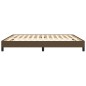 vidaXL Estructura de cama tela marrón oscuro 180x200 cm vidaXL Estructura de cama tela marrón oscuro 180x200 cm