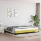 vidaXL Estructura de cama de tela verde 200x200 cm vidaXL Estructura de cama de tela verde 200x200 cm