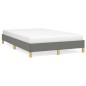 vidaXL Estructura de cama de tela gris oscuro 120x200 cm vidaXL Estructura de cama de tela gris oscuro 120x200 cm