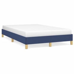 vidaXL Estructura de cama de tela azul 120x200 cm