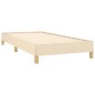 vidaXL Estructura de cama de tela color crema 90x200 cm vidaXL Estructura de cama de tela color crema 90x200 cm