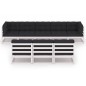 vidaXL Set muebles jardín con cojines 8 pzas madera maciza pino blanco vidaXL Set muebles jardín con cojines 8 pzas madera maciza pino blanco