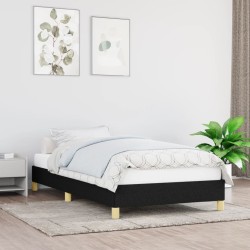 vidaXL Estructura de cama de tela negro 80x200 cm