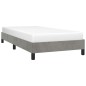 vidaXL Estructura de cama de terciopelo gris claro 90x200 cm vidaXL Estructura de cama de terciopelo gris claro 90x200 cm